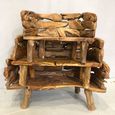 Teak Root Branch Bench - Extra Large - with Back