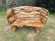 Teak Root Branch Bench - Large - with Back