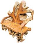 Teak Root Bench - King - with Back
