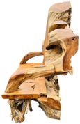 Teak Root Bench - King - with Back