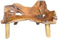 Teak Root Bench - Medium - with Back