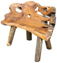Teak Root Bench - Small - with Back