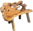 Teak Root Bench - Small - with Back