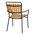 Cleveland Garden Dining Chair - Set of 4 - Natural Teak Wood