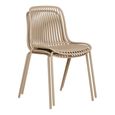 Branson Dining Chair - Set of 4 - Sand Metal
