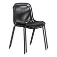 Branson Dining Chair - Set of 4 - Black Metal