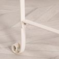 Distressed Cream Metal Garden Chair - Set of 2