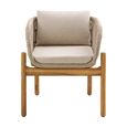 Terracina Garden Dining Chair - Se t of 2 - Beige Rope