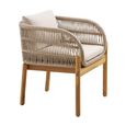 Terracina Garden Dining Chair - Se t of 2 - Beige Rope