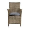 Wentworth Garden Dining Chairs - Set of 2 - Carver - Beige - Rattan