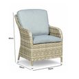 Wentworth Garden Dining Chairs - Set of 2 - Imperial - Beige - Rattan