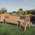 Churnet Valley Redwood Garden Bench and Chairs Garden Set