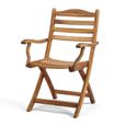 Redcliffe Garden Dining Armchair - Folding Carver - Acacia Wood