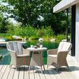 Hazelmere Dining Armchair - Garden - Natural Weave