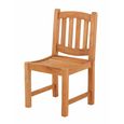 2 x Malvern Outdoor Teak Side Dining Chair