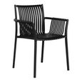 Tulsa Garden Dining Armchair - Set of 4 - Black