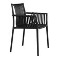 Tulsa Garden Dining Armchair - Set of 4 - Black