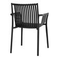 Tulsa Garden Dining Armchair - Set of 4 - Black