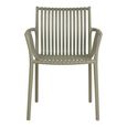 Tulsa Garden Chair - Set of 4 - Slatted - Green