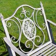 Garden Chair - Antique Grey Metal - Rocking
