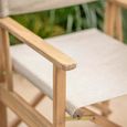 Hayle Outdoor Directors Chair Natural