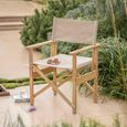Hayle Outdoor Directors Chair Natural