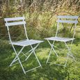 Rive Outdoor Droite Bistro Chairs Set of 2 Clay