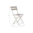 Rive Outdoor Droite Bistro Chairs Set of 2 Clay