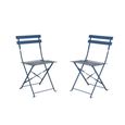 Rive Outdoor Droite Bistro Chairs Set of 2 Cove Blue
