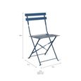Rive Outdoor Droite Bistro Chairs Set of 2 Cove Blue