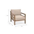 Sandridge Outdoor Armchair Natural Acacia Wood