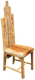 Teak Root & Goat Skin Chair
