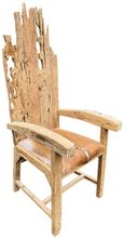 Teak Root & Goat Skin King Armchair