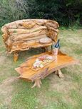 Teak Root Coffee Table - 2 Legs