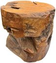 Teak Solid Block Coffee Table - Round