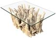 Driftwood Root & Glass Coffee Table - Small