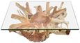 Lombok Teak Root & Glass Coffee Table