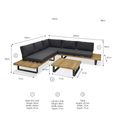 Bayworth Outdoor Corner Sofa Set Natural