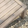 Porthallow Outdoor Corner Sofa Set Natural Acacia Wood