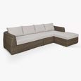 Skala Outdoor Corner Sofa Set Dark Rattan
