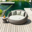 Hazelmere Day Bed - Garden - Grey Weave
