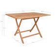 Oviedo Garden Dining Table - 4 Seater - Teak Wood - 120cm
