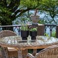 Larisa Garden Dining Table - 4 Seater - Round - Kubu Rattan - 120cm