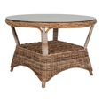 Larisa Garden Dining Table - 4 Seater - Round - Kubu Rattan - 120cm