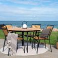 Cleveland Round Garden Dining Table - 4 Seater - 130cm - Teak Wood