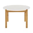 Terracina Round Garden Dining Table - 4 Seater - White Concrete Top - 120cm