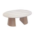 Jupiter Garden Ellipse D Conical Oval Dining Table - 200cm - 8 Seater - Natural Concrete Top