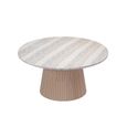 Jupiter Garden Round Dining Table - 150cm - 6 Seater - Natural Concrete Top