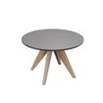 Luna Garden Round Dining Table - 120cm - 4 Seater - Warm Grey Concrete Top