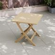 London Garden Folding Bistro Table - 2 Seater - 70cm - Square - Acacia Wood